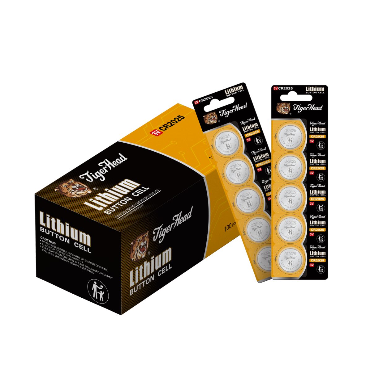 Pile bouton au lithium Tiger Head 3V