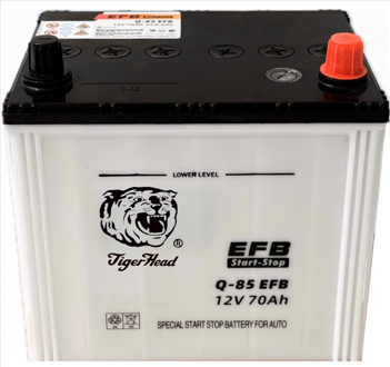 Batteries de démarrage et d'arrêt Tiger Head Q-85 EFB