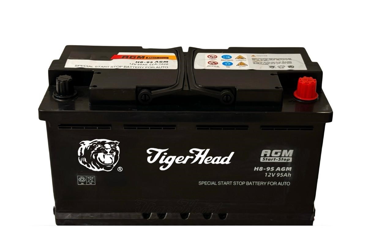 Batteries de démarrage et d'arrêt Tiger Head H8-95 AGM