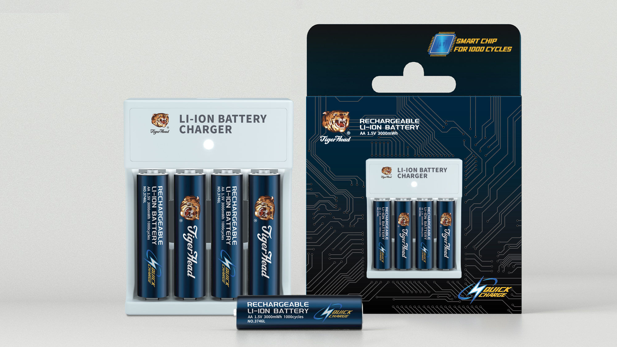 Batterie Li-ion rechargeable de 1,5 V