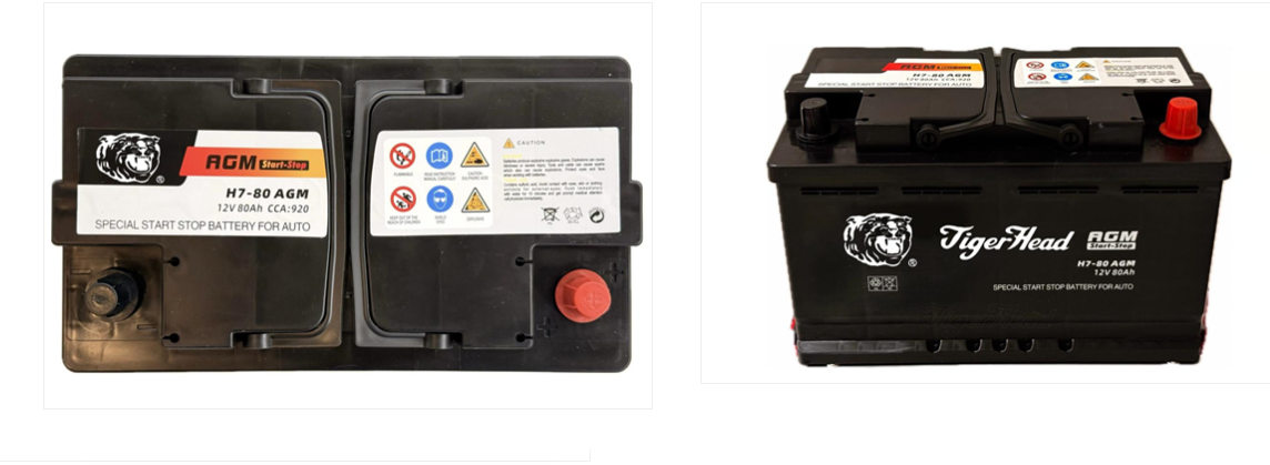 batterie de voiture Tigerhead AGM