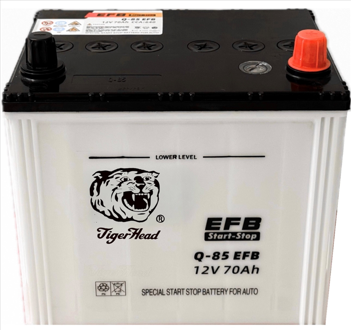 Batteries EFB Start-Stop Q-85 - T&ecirc;te de tigre