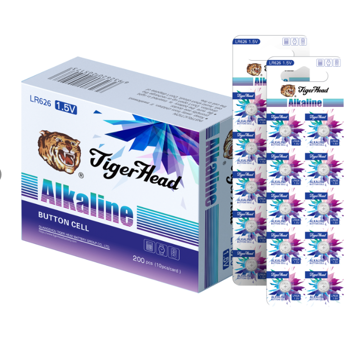 meilleure pile bouton - tête de tigre